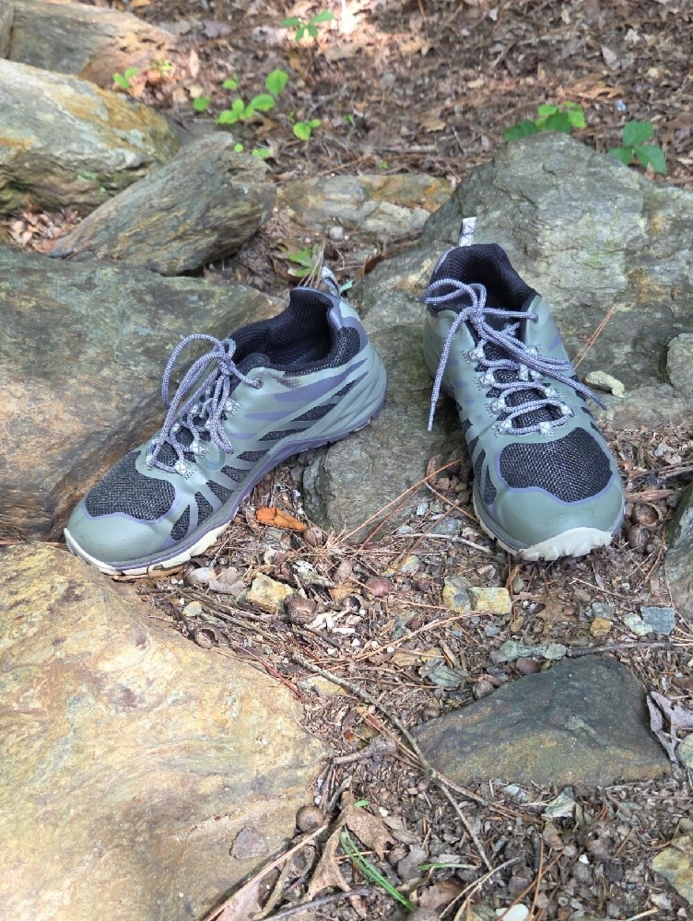 Merrell Women Siren Edge Q2 Olive and Gray Trail Hiking Shoes Size 11